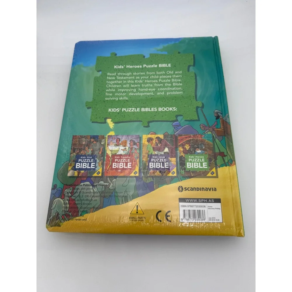 Kids Heroes Puzzle Bible Scandinavia Publishing House 6 Puzzles 30 Pieces New
